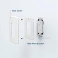 thumbnail image 6 of Franklin Brass Soft Arch (2-Pack) Decorative Light Switch Covers Wall Plate Pure White 3-Gang Oversized Wall Plate Switch/Toggle Plate Guards Electrical Outlet Covers W35899K-PW-CP, 6 of 8