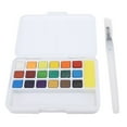 thumbnail image 2 of Watercolor Paint Set, Bright Colors Portable Easy To Dissolve Multi Functional Professional Watercolor Paint Set Washable Humanized  for Sketching, 2 of 7