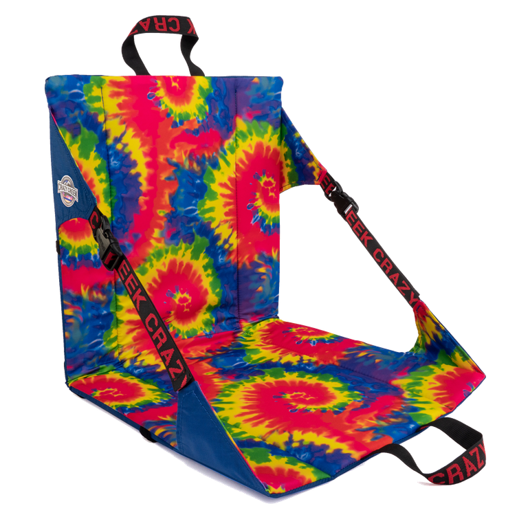 Crazy Creek Comfy Outdoor Camping Original Chair Low Adult s Cozy Versatile Water proof Blue Tie Dye Walmart