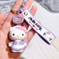 thumbnail image 1 of LLavero de Hello Kitty para niños, adornos de muñeca de dibujos animados, Sanrio Kawaii Kt, Pvc, goma suave, bolsa de coche, accesorios de Cosplay, regalo Fivean unisex, 1 of 2