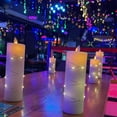 thumbnail image 4 of Flameless Candles, with Embedded String Lights, 5-Piece LED Candles, with 10-Key Remote Control, 24-Hour Timer Function, Dancing Flame, Real Wax, Battery-Powered(Batteries not Included)., 4 of 7