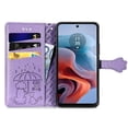 thumbnail image 4 of Funda Cartera FOXDOCK para Motorola Moto G34 , Flip PU con Relieve de Gatos y Perros, Tarjetero y Soporte, 4 of 6