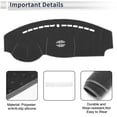 thumbnail image 3 of Unique Bargains Dash Cover for KIA Soul 2014-2019 Non-Slip Dashboard Carpet Mat Polyester Silicone Gray, 3 of 7