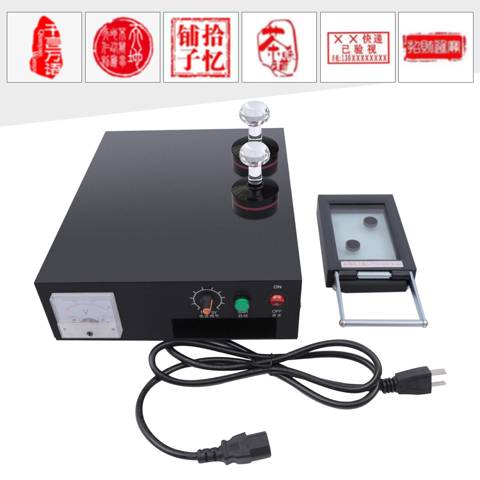 Wuzstar 110V Self Inking Flash Stamp Seal Maker Digital Photosensitive