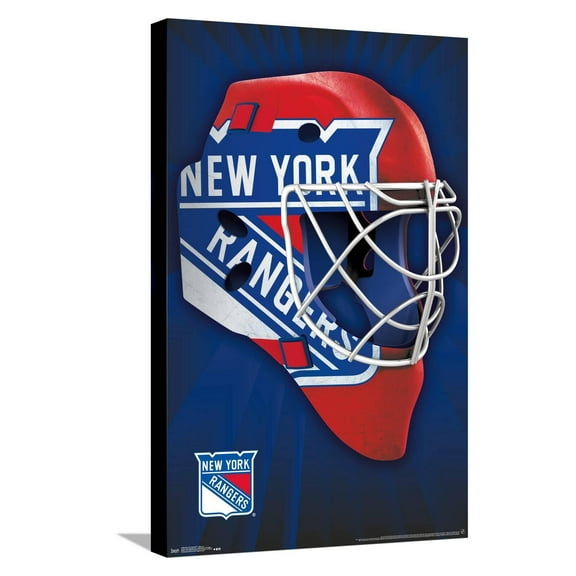 NHL New York Rangers - Mask 16 Canvas Wall Poster, 14.725" x 22.375"