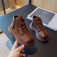 thumbnail image 4 of GEWSEY Baby Boy Boots Baby Boys Girls Unisex Walking Shoes First Step Walker Lightweight Non-Slip(-Toddler) Brown,11.5, 4 of 5