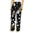 thumbnail image 3 of Bingfone Pajamas For Women,Honey Bees At Night Pajama Pants With Pockets-Xx-Large, 3 of 9