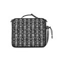 thumbnail image 3 of Baseballs Quotes Black Pattern Insulated Lunch Bag with Shoulder Strap and Bottle Holder,Bento School Lunch Bag Box,11x9.5x3.5 Inches, 3 of 5