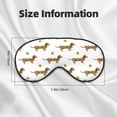 thumbnail image 3 of Rocae Dachshund Going To Play Tennis for Mask for Women Men, Luxury Eye Cover Eye Shade with Adjustable Strap for Travel, Nap, Meditation, 3 of 7