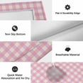 thumbnail image 6 of Pink Outdoor Rug for Patio/Deck/Porch, Non-Slip Large Area Rug 3 x 5 Ft, Grid Checkered Plaid Gingham Lattice Trellis Indoor Outdoor Rugs Washable Area Rugs, Reversible Camping Rug Carpet Runner, 6 of 8