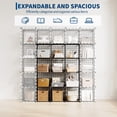 thumbnail image 6 of Heavy-Duty 12-Cube Wire Cube Storage Organizer - Modular Metal Shelving Cabinet for Entryway, Bedroom, Office, Living Room, DIY Black Cube Shelves, Holds 22 lbs per Cube, 6 of 8
