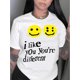 thumbnail image 1 of Camiseta de mujer de verano con Cuello RedondoBreezy Style, Women's Casual joyful Face Graphic Tee - Comfy Crew Neck Short Sleeve T-Shirt, Perfect for Summer & SportsFather's Day, Mother's Day, New, 1 of 7