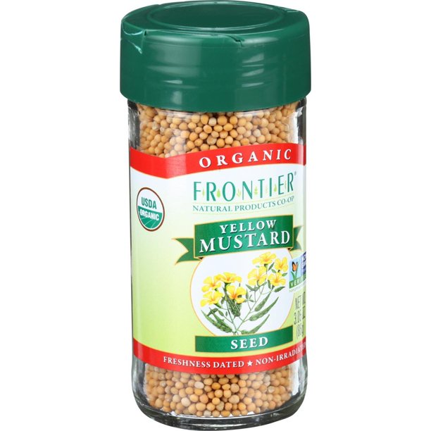 Frontier Natural Products Organic Yellow Mustard Seed, 3.05 Oz