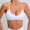 4-White, variant on YWDJ Comfy Bras for Womens Back Closures Yoga Bras Wirefree Lounge Bras Spaghetti Straps Full Coverage Sleep Bras Push up Low Support Wrap Comfy Bras Padded Sports Bras Comfort Solid Bras White L