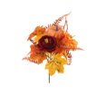 thumbnail image 3 of LiUMX Artificial Fall Sunflower and Maple Leaf Bouquet, Multicolor Faux Floral Arrangement with Pumpkins and Berries, Plastic Thanksgiving Harvest Home Decor, 3 of 6