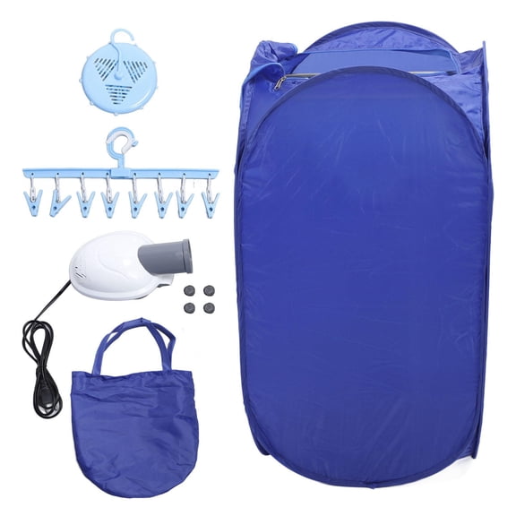 Xirurus 800W Mini Portable Clothes Dryer with Timer, PTC Heating, Foldable Design – Safe, Energy‑Efficient, Travel‑Friendly 35.4in Height