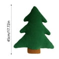 thumbnail image 3 of Christmas Tree Pillow 18 Inch Green Xmas Tree Shaped Plush Pillow Stuffed Christmas Decor for Party Home Sofa Cushion Bed Decorations Holiday Seasonal, 3 of 5