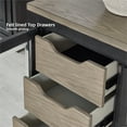 thumbnail image 4 of Ashley Furniture Foyland 11-Drawer Wood Dresser in Black & Grayish Brown, 4 of 8