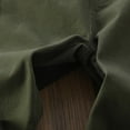 thumbnail image 5 of HAOTAGS Toddler Kids Boys Pants, Casual Solid School Uniform Student Trousers Green 5-6 Years, 5 of 5