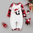 thumbnail image 2 of HJYCHN Suits Christmas Pajamas for Family Family Christmas Pajamas Matching Sets Santa Hat Antler Letter Print Round Neck Long Sleeve Full Length, 2 of 9