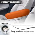 thumbnail image 7 of Yuyamidu Orange Car Seat Armrest Covers for Truck Sedan Van Armrest Covers Universal Car Seat Handle Cover Car Interior Accessories Auto Arm Rest Accessories, 7 of 7