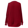 thumbnail image 5 of Sweatshirt for Women Women's Fashion Casual Loose Round Neck Long Sleeve Solid Color Large Size Top, 5 of 8