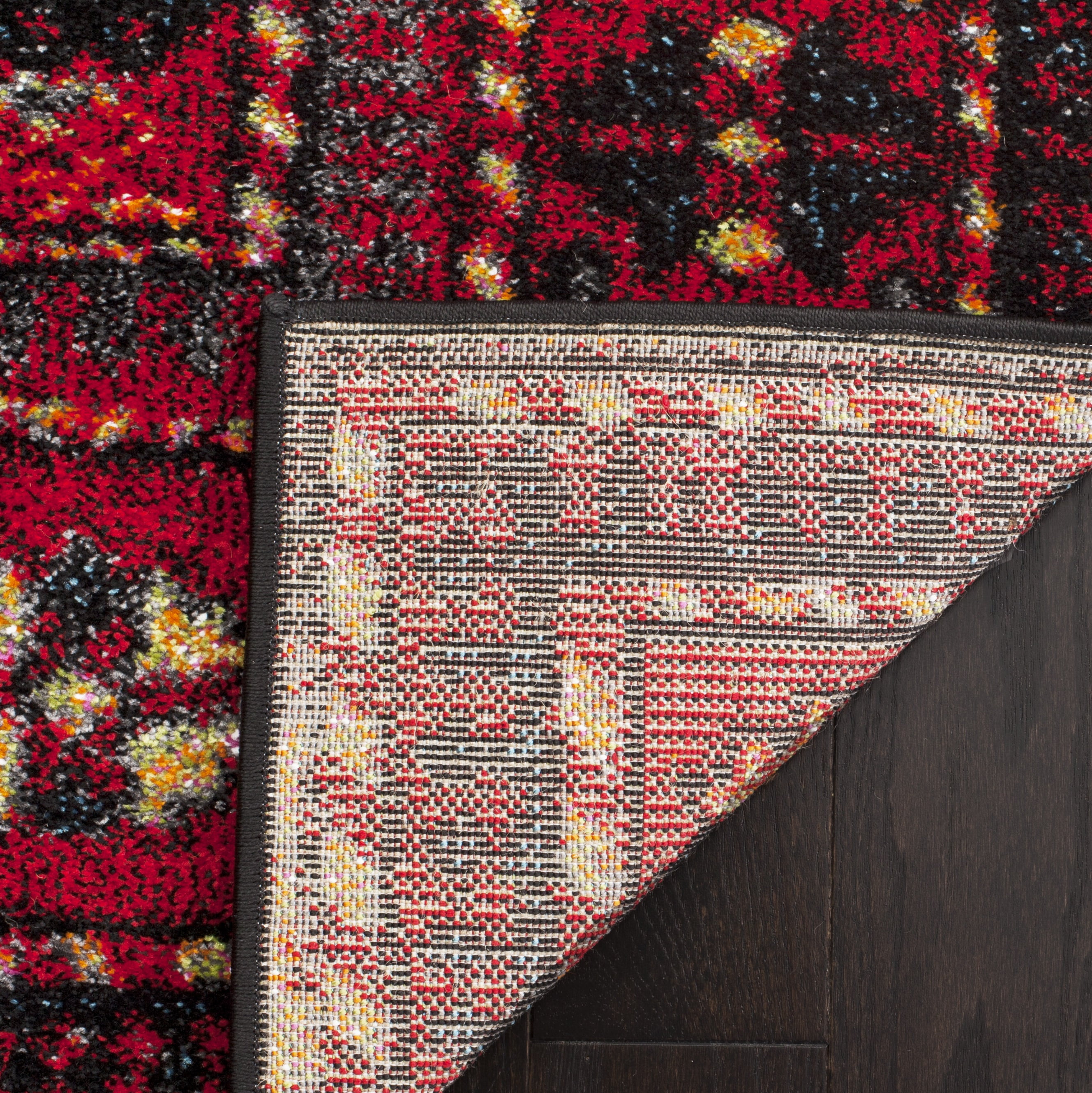 SAFAVIEH Vintage Hamadan Edin Oriental Area Rug, Red/Multi, 11' x 11' Round