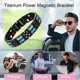 thumbnail image 3 of Carbon Fiber Titanium-steel Magnetic Bracelet Men's Link Bangle for Men Carpal Tunnels Healing, 3 of 4
