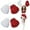 Red+White(Style A), variant on Cheerleading Pom Poms,4 Pcs Metal Foil Cheerleader Pom Poms,Cheer Pom Poms with Plastic Handles,Cheering Squad Hand Flowers for Sports Meet Field and Other Festive Occasions Cheering,White+Red