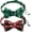 Red+Green, variant on 4 Pack Cat Collars Breakaway with Bell Cat Collars with Cute Bowtie for Pet Kitten Cats and Small Dogs Pets Adjustable from 8-11In