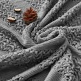 thumbnail image 3 of Manta de punto trenzado grueso para sofá y cama, manta ligera, suave y acogedora con borlas, mantas y cubrecamas decorativos, 50 x 60 pulgadas, 3 of 5