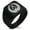 Black, variant on Stainless Steel Okubo Samurai Crest Geometric Pattern Biker Style Polished Ring