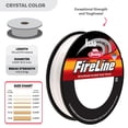 thumbnail image 5 of The Beadsmith Fireline by Berkley - Micro-Fused Braided Thread - 4lb. Test, .005"/.12mm Diameter, 125 Yard Spool, Crystal Color - Super Strong Stringing Material for Jewelry Making and Bead Weaving, 5 of 8