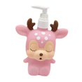 thumbnail image 2 of Dispensador de jabón de manos con bomba, gel de baño para niños, subbotella, botella vacía rellenable con bomba Ciervo rosa, 2 of 9