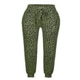 thumbnail image 2 of CHUANK Womens Leopard Drawstring Elastic Waist Sports Lounge Pants with Pockets, 2 of 4