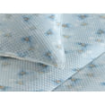 thumbnail image 3 of Ambesonne Spring Quilted Bedspread Set 3 Pcs, Daisy Pattern Romantic Print, Queen, Soft Blue and Apricot, 3 of 4