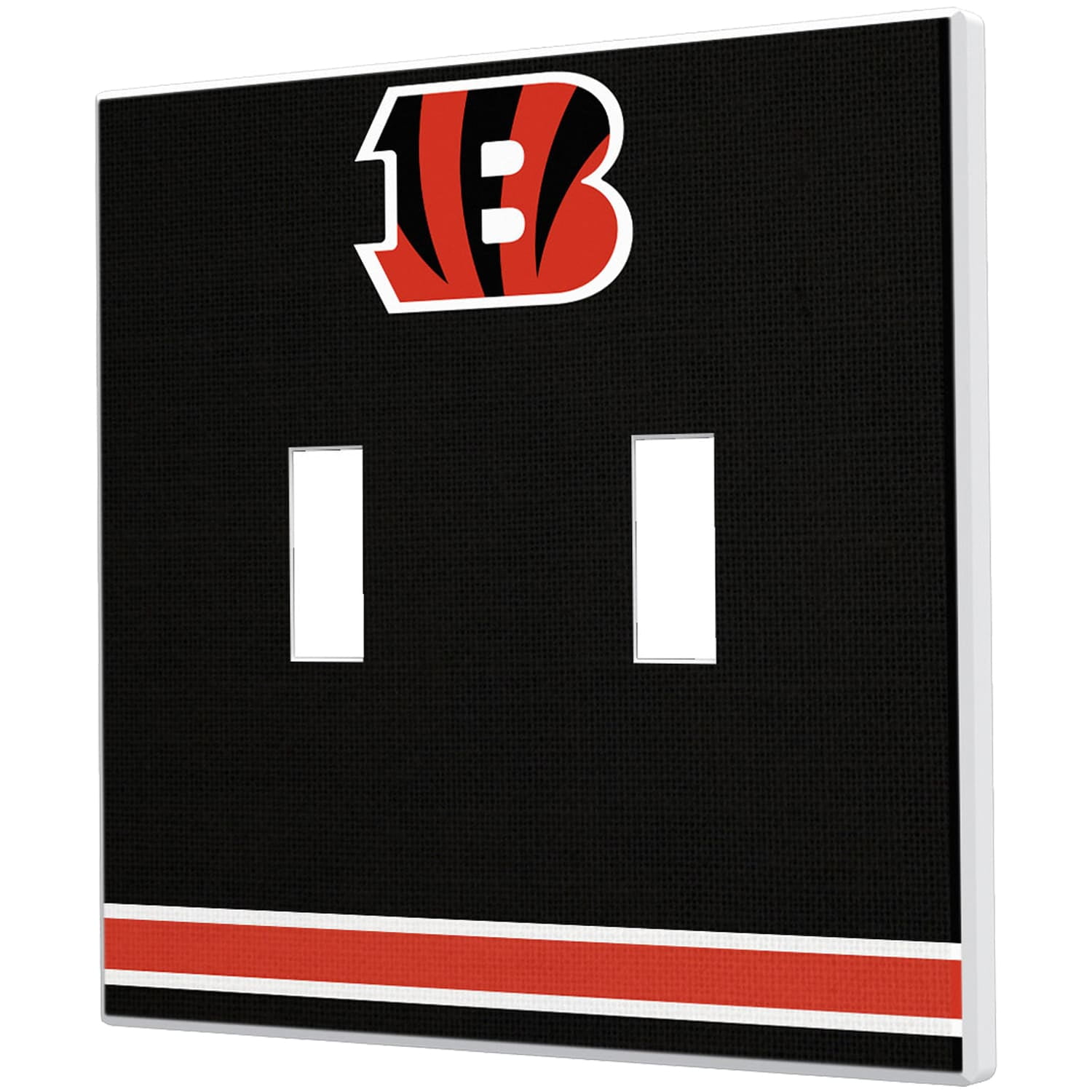 Cincinnati Bengals Stripe Double Toggle Light Switch Plate Walmart Com Walmart Com