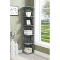 thumbnail image 1 of Convenience Concepts 203280GY Omega Bibliothèque d'Angle à 5 Niveaux - Gris, 1 of 6