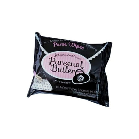 Pursenal Butler Anti Bacterial Purse And Leather Cleaning And Conditioning Wipes