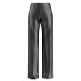 thumbnail image 5 of Dwellite Pants for Women Satin Wide Leg Dress Pants Waistband Casual Long Flowy Loose Trousers 2026 Gray L, 5 of 6