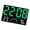 Green light, variant on WINDLAND Large Screen Digital Clock With Temperature Monitoring Alarm Timers Function Clear Display For Home Office Kitchen Wall Mount Decoration