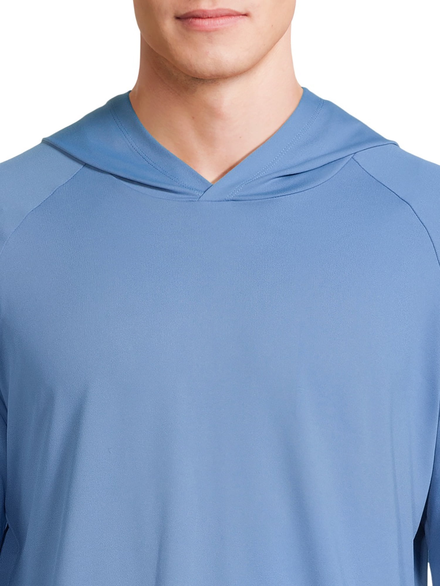 George Men’s & Big Men's Hooded Long Sleeve Sun Shirt with UPF50+, Sizes S-3XL