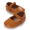 thumbnail image 6 of Yoyauz Baby Girl Mary Jane Shoes Anti Slip Rubber Sole Ballet Slippers Princess Dress Wedding Shoes Newborn Kids Shoes Toddler Shoes（0-12 Month）, 6 of 7