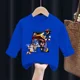 thumbnail image 3 of Sudadera con capucha para niños de Sonics, camisetas de manga larga con cuello redondo y dibujos animados, suéter de cuello redondo para niños de otoño, ropa de regalo nueva, 3 of 5