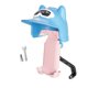 thumbnail image 4 of Soporte para teléfono de motocicleta con mini visera para casco, universal para smartphones de 4,7 a 7,2 pulgadas, soporte estable para bicicletas. Rosa Azul, 4 of 8