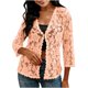 thumbnail image 3 of TaTaai Womens Lightweight Open Front Blouse Long Sleeve Loose Fit Summer Cardigan Mesh Cover Up Casual Beachwear Gift, 3 of 8