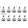 thumbnail image 2 of Halloween Foam Pumpkin Set (10PCS) - Mini Ghost Face Pumpkins for DIY Decor, Table Centerpieces, Wreath Making & Spooky Bouquet Arrangements, 2 of 6