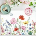 thumbnail image 3 of Floral Butterfly Paper Placemats Disposable 50 Pack Floral Placemats 16x 11 Inch Colored Flowers Butterfly Place Mats for Spring Summer Bridal Shower Wedding Birthday Party Supplies, 3 of 7