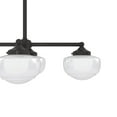 thumbnail image 4 of Hunter - Saddle Creek 7-light Noble Bronze, Extra Large Chandelier, Dimmable, Schoolhouse Style, Linear Shaped, for Bedrooms, Dining, Living Rooms - 19494, 4 of 9