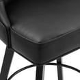 thumbnail image 5 of Dycanpo 26" Swivel Counter Height Bar Stools Set of 3 with Back Faux Leather for Home Kitchen, Black, 5 of 12